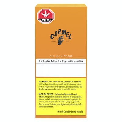 Carmel Cannabis - Animal Face Pre-Roll Sativa - 3x0.5g