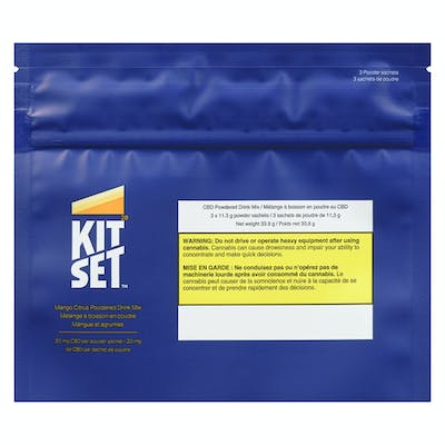 Kitset - Mango Citrus CBD Powdered Drink Mix - Blend - 3 Pack