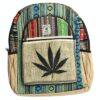 ThreadHeads Black Leaf Hemp Backpack