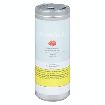 Everie - Strawberry CBD Seltzer Water - 1x355ml