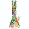 Mandala Hemp Leaf Water Pipe 12.75"/14mm F